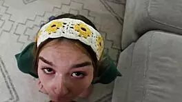 i fingered her first, then fucked the taboo brunette teen. she moaned as i pounded her tight pussy pov.