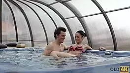 Old4k handsome angie moon makes awesome love to flawless young 18+ model