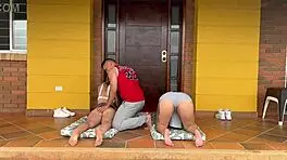 Yoga instructor fucks colombian couple whores 😏