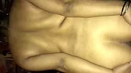 Wife spreads her asscheeks to show off her ass tattoo with my name on it