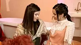 Hey, check out these legal age teens 18+ in a hot lesbian group fuck! 😍🔥