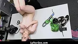 Teen Gets into Serious Trouble with Pervert Security Officer!