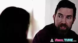 Tattooed woman Anna De Ville in intriguing group threesome activity