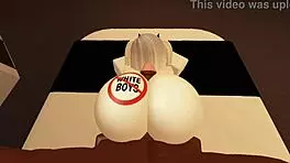 roblox, the shy girl who seemed timid turned out to be very horny, engaging in hardcore sex