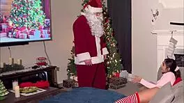 Naughty 19 Year Old Anally Creampied By Santa For Christmas