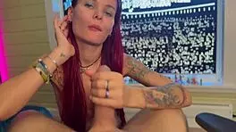 Pov dick teasing with licking and playing with dick hole and messy cum