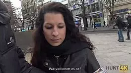 Full-Breasted Brunette Jocelyne Z Surrenders to Cash-Fueled Passion