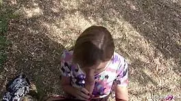 german scout spots teen in park and fucks her for cash
