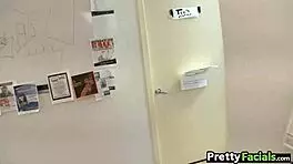 wow, this perfect ass babe gets cumshot facial from roxy love in amateur scene