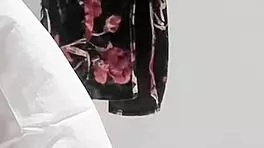 Young student in adult one piece