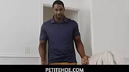 I felt punished by my petite blonde roommate Sia Lust, her big black cock Jax Slayher dominating me deeply.