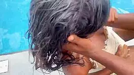 I gave the young man amazing sex after he saved me from the pool