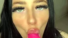 Slutty british horny girlfriend masturbates on webcam for her friend in college dorm