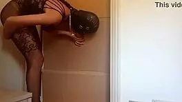 Preview - In A Nylon Catsuit And High Heels I Suck A Cock And Fuck It In A Gloryhole Until It Cums In My Mouth