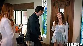 sweet big tits teen 18+ student leana lovings seduces college administrator fuck