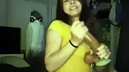 small part of a fun night away with brunette