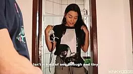 does the housemaid crave sucking her boss's huge cock that bad?