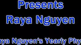 dr tampa checks out raya nguyen in a routine physical exam.