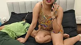 sex with step fathers step daughter while she is talking dirty on call with bf