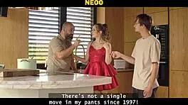 slutty gf sucks cock then stripteases