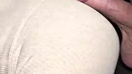 Ass job dry humping and cum on yoga pants