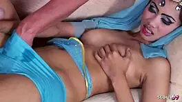 Slim thai teen 18+ at cosplay no condom fuck with big dick tourist client