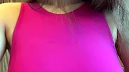 Does she suck those big milky tits?