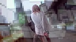 lovely japanese teen gives head and takes it from behind, gaping asshole