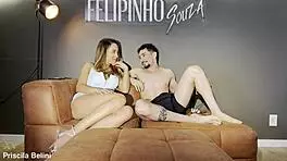 Blonde Brazilian Teen Cums Hard First Time