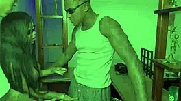 Muscular Black Guy Fucks Bisexual Couple in Intense Anal and Blowjob Action