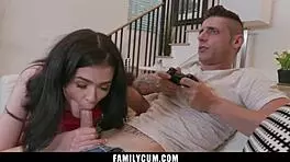 Step sister seduces innocent step brother with hardcore