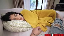 Waking Up My Step Sis For A Fuck