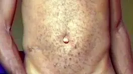 Lonely african man touches his cock and ass after dancing naked