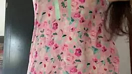 Look at this innocent girl in pajamas spy camera