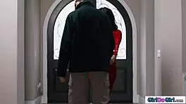 Busty Petite Italian Lesbian Cheat Strapon Fucking Mistress