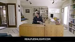 Realfleshlight - Gorgeous Brunette Bebe Is The New Personal Assistant And Her Juicy Pussy Fits Perfectly In The Team