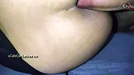 Roughly Fucking Latina Teen's Ass On Couch In Doggystyle