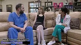 Dr tampa - the unapparent trap - daisy bean as petite teen nurse with patient in florida hospital backstage