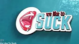 brunette teen gets facial cumshot close-up