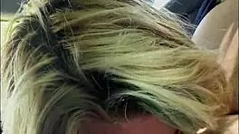 Streetwalker delivers bareback blowjob, spits cum on dick, then sucks it clean again