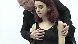 skinny petite dominating old professor in bdsm