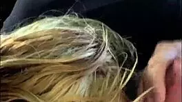 Streetwalker delivers bareback blowjob, spits cum on dick, then sucks it clean again