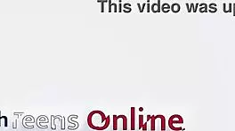 British teen rides a lucky guys face.