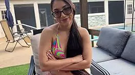 outdoor sex with thick latina in household fantasy