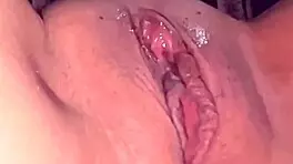 Amateur pink pussy explored 27 days post-virginity.