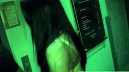 Pale Teen's Shocking Cash Machine Blowjob Surprise