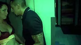 Pale Teen's Shocking Cash Machine Blowjob Surprise