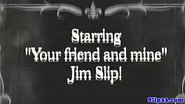 Teen babe in stockings gets doggystyled while blowing experienced man's cock