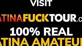 First date rough fucking petite Latina with braces