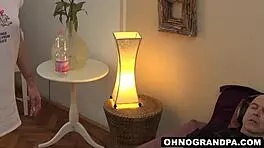 will daisy lee, the teen blonde, give the old man a deepthroat blowjob to make him feel young again?